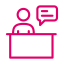 Dazzle icon of a reception