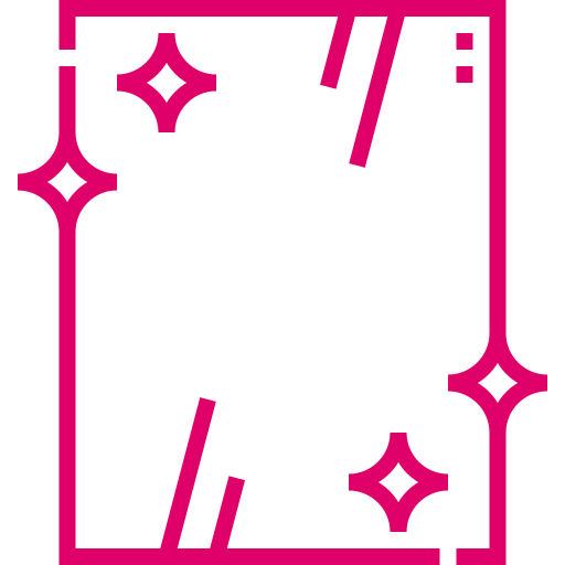 Dazzle icon of clean glass